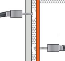 Isolation par injection des murs